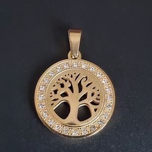 18K Gold Plated Tree of Life Pendant